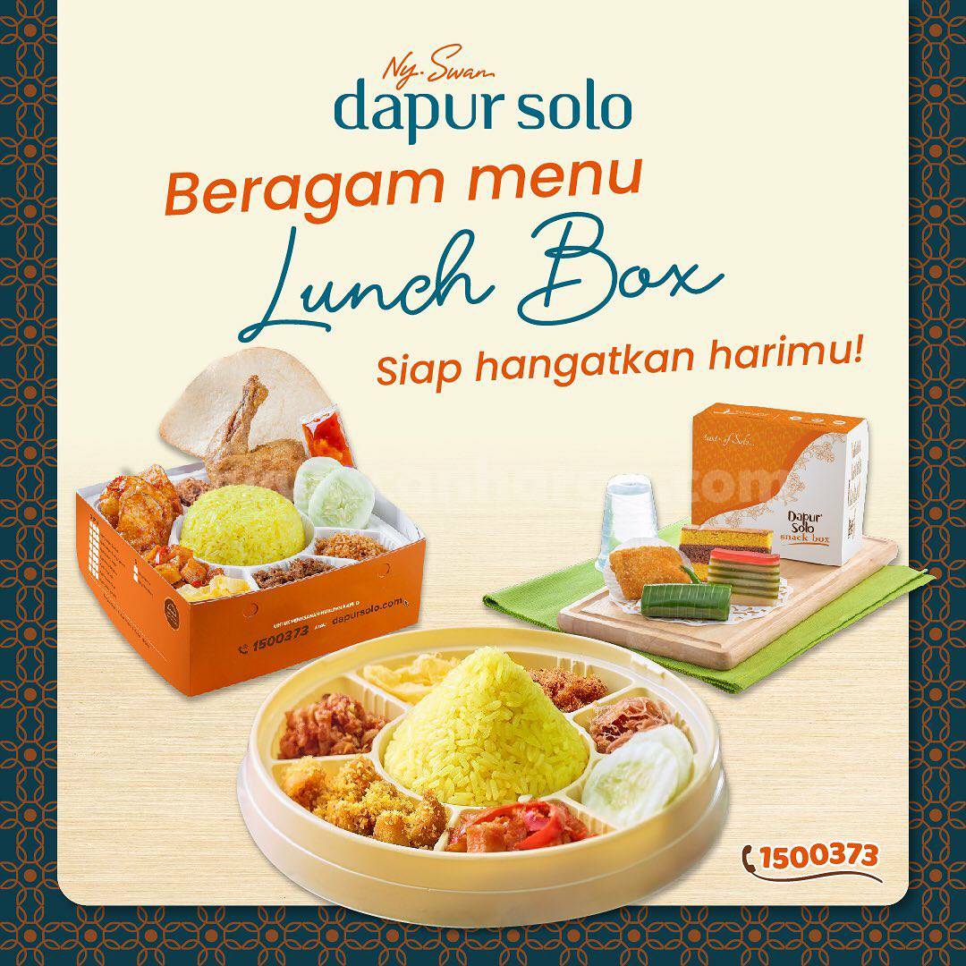 Dapur Solo Promo Menu Lunch Box & Snack Box