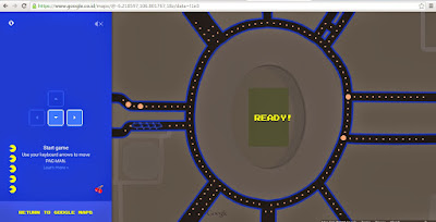 Cara main pacman di google maps