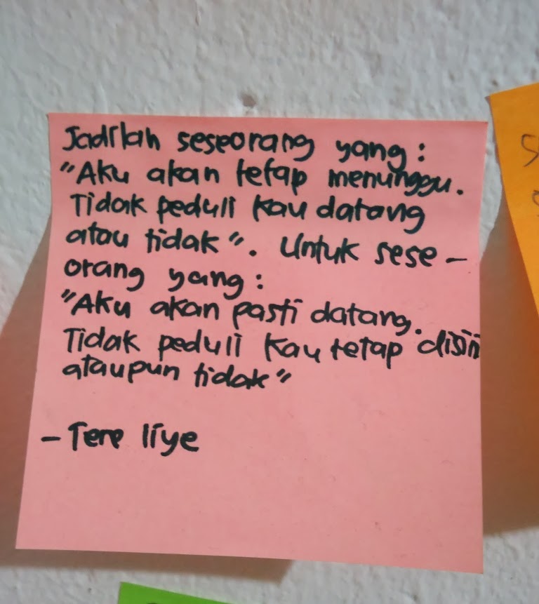 Journal Pea: Post-It Quote: Tere Liye—Jadilah Seseorang ...