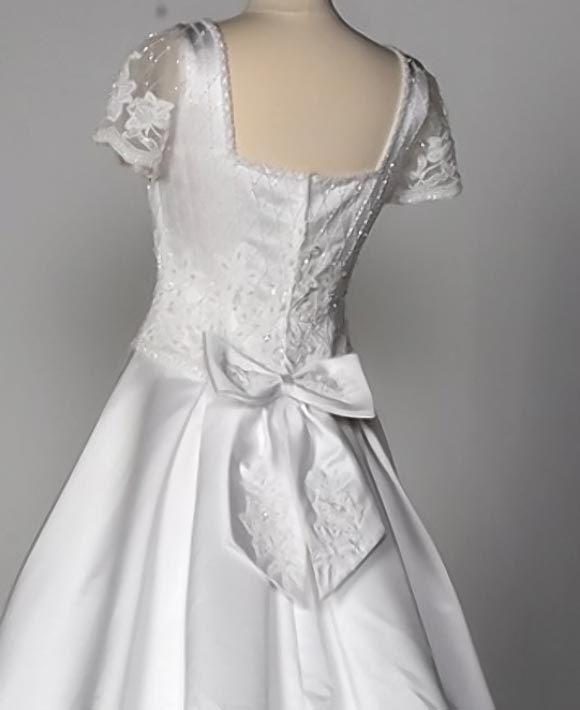 WhiteSatinWeddinggown