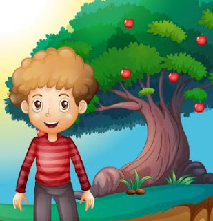 A boy and An Apple Tree Narrative Text - Cloze text