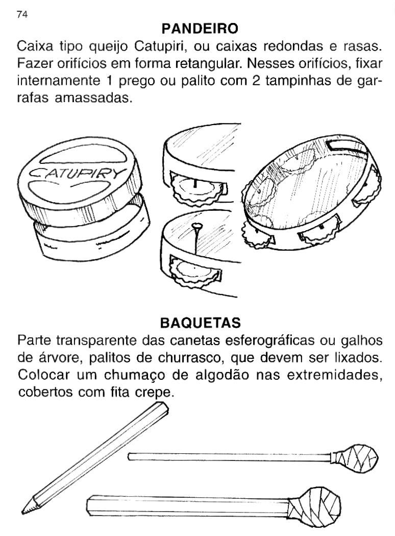 ESPA‡O EDUCAR Instrumentos Musicais sucata Que tal montar uma bandinha