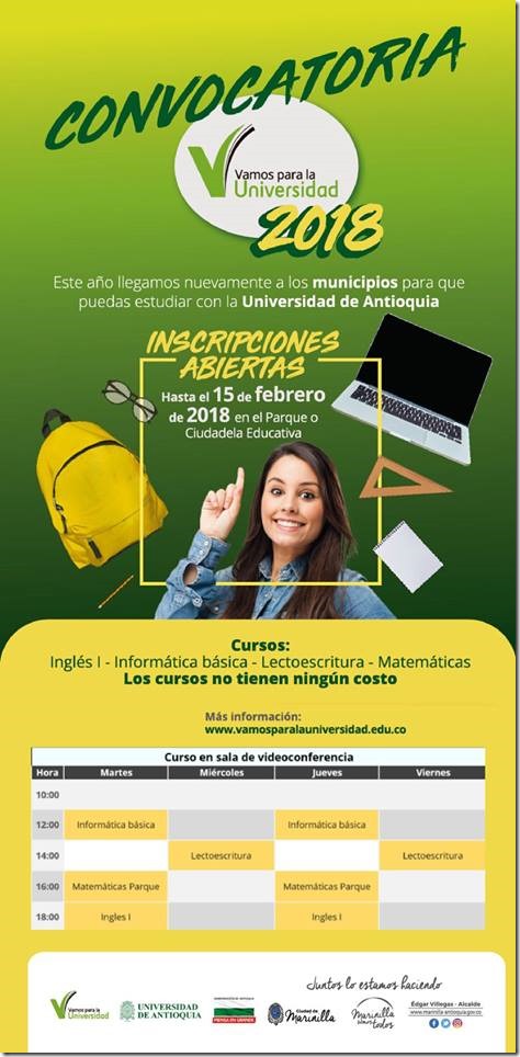 vamos para la universidad en marinilla