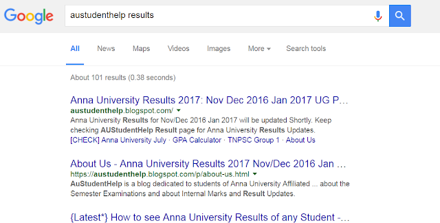 Anna University Revaluation Results 2016 Nov/Dec 2016 Jan 2017 Updates