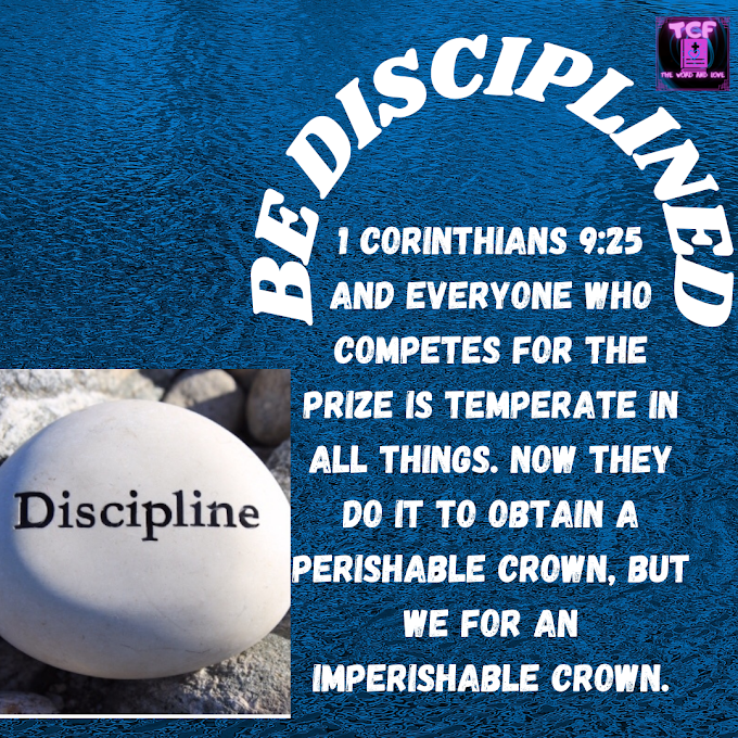 DAILY DEVOTIONAL: BE DISCIPLINED