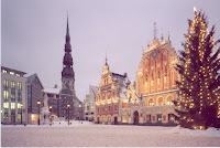 Latvia's capital Riga is a winter wonderland when it snows
