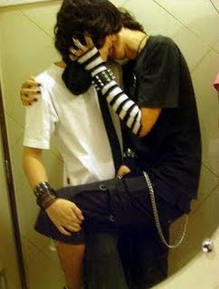 Emo Boys Kissing