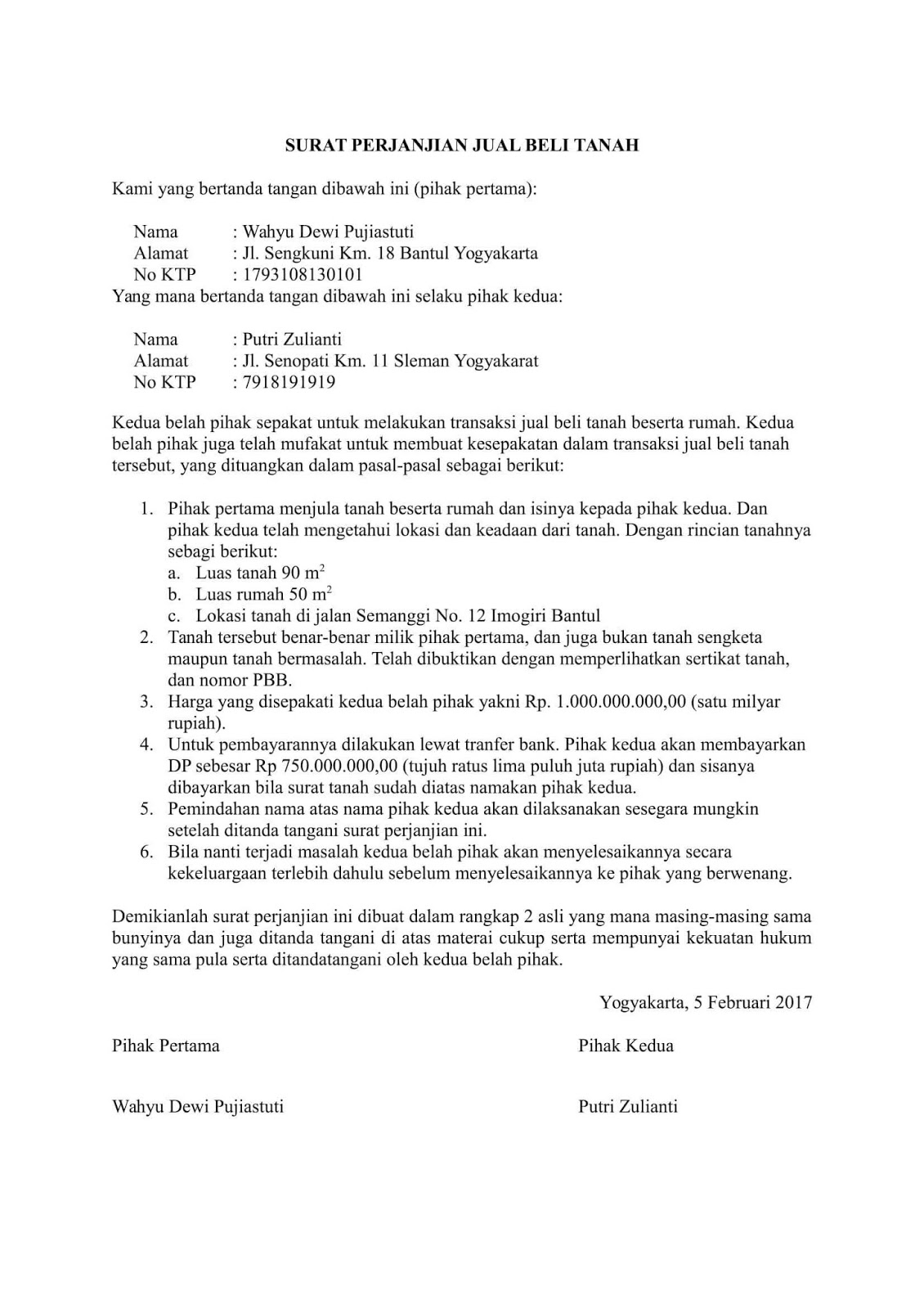  Pada artikel sebelumnya kita telah membahas mengenai Surat Perjanjian Jual Beli Rumah Sed Inilah Contoh Surat Perjanjian Jual Beli Tanah Terbaru Lengkap