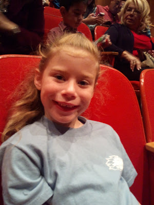 Celeste waiting for the ballet to begin