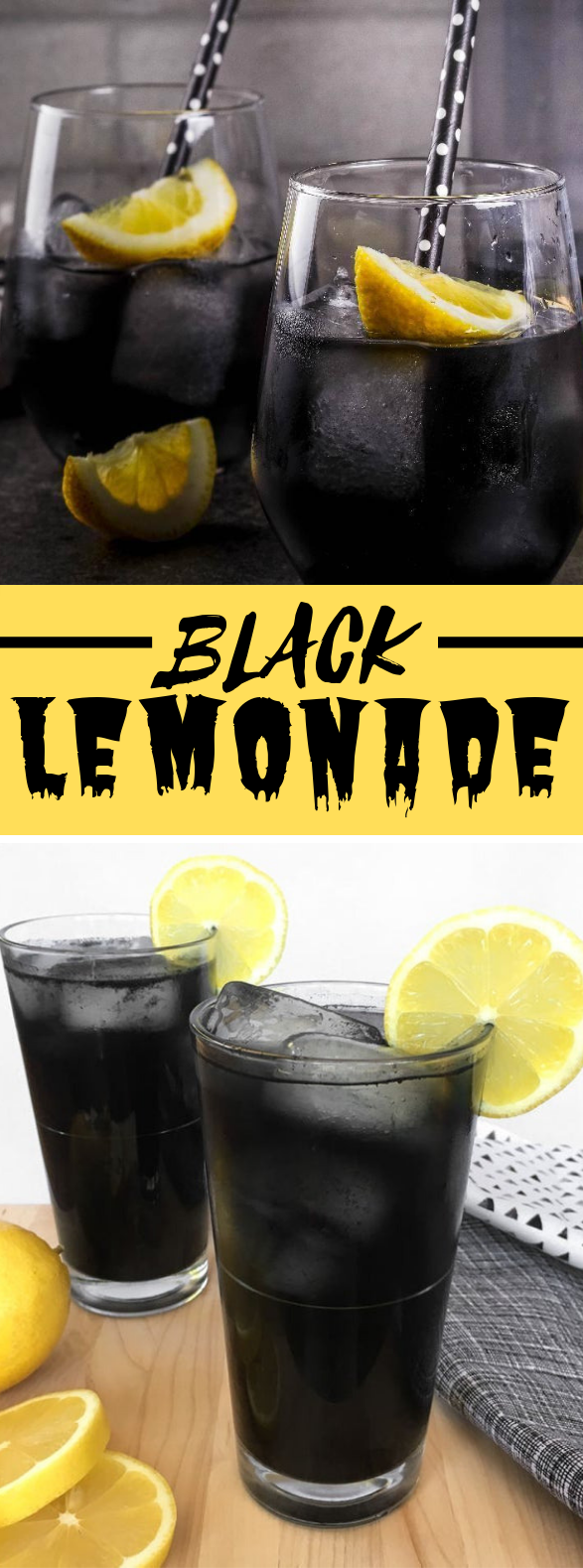 Black Lemonade #drinks #charcoal