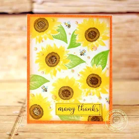 Sunny Studio Stamps: Sunflower Fields Thank You Card by Lexa Levana
