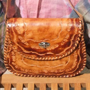 saddle bag, leather saddle bag