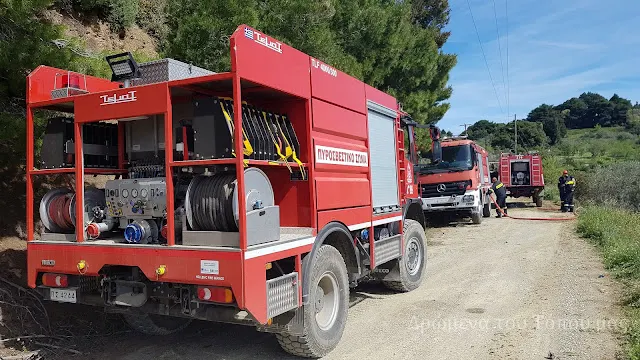 Πυρκαγιές σε τρείς περιοχές της Σκοπέλου από κεραυνούς