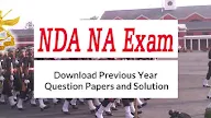 Nda Sample Papers With Answers Pdf