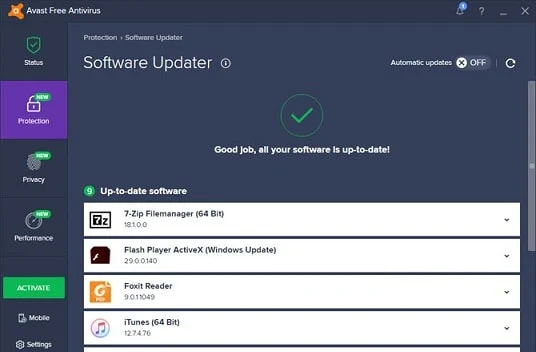 Avast Free Antivirus 7