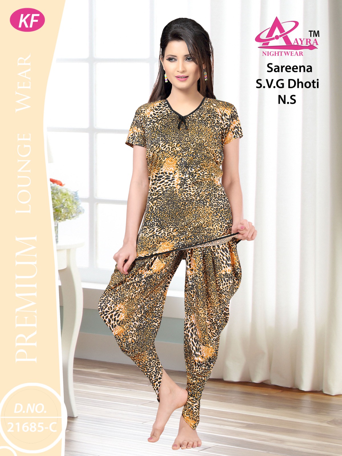 Design-4 Aayra Sarina Dhoti Night Suits