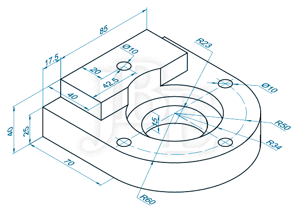 AutoCAD para todos 100 Práctico Ejercicios Propuestos 