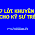 Bảy lời khuyên cho các kỹ sư trẻ