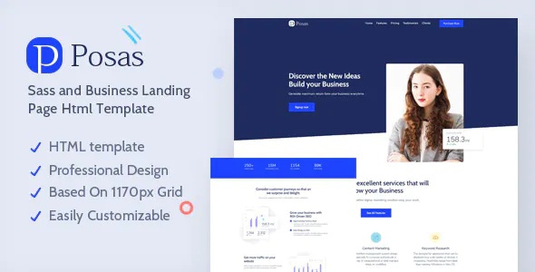 Best Saas Software Landing Page Template