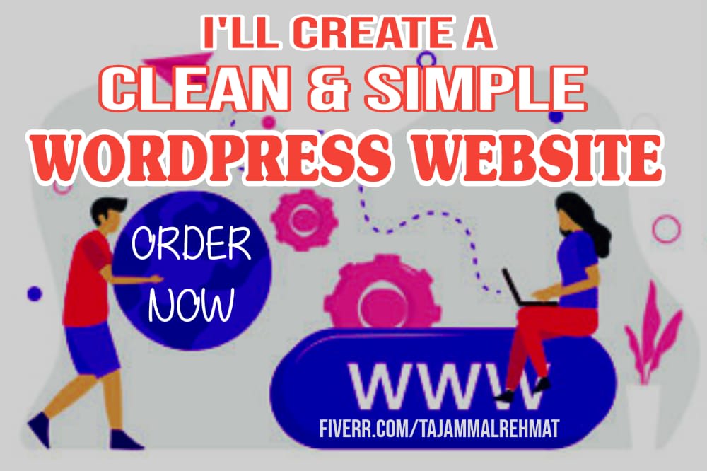 I will create a clean and modern wordpress website