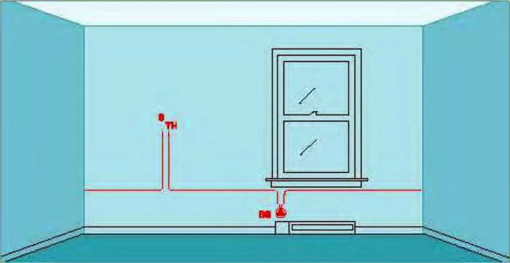 Instalaciones eléctricas residenciales - Termostato y calentadores de piso de 240 V