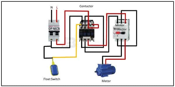 Float switch contactor wiring