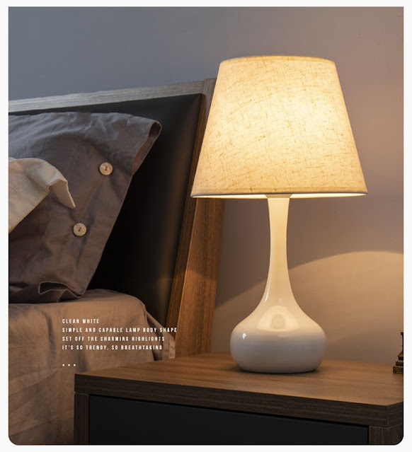 Modern Table Night Light Touch Dimmable Bedside Lamp