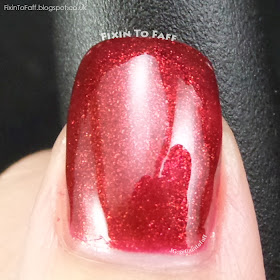 Swatch and review of OPI Red Fingers & Mistletoes.