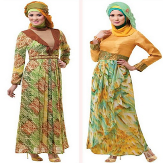 model baju gamis batik