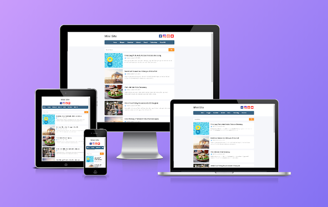 Mini Site Responsive Blogger Template