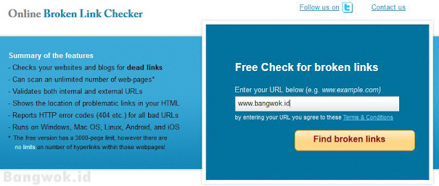 Gambar 1 Cara Cek Broken Link Online