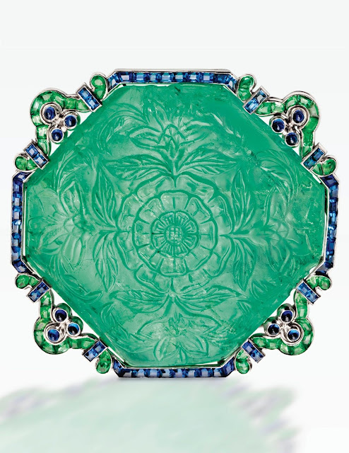 Divine Mughal emerald
