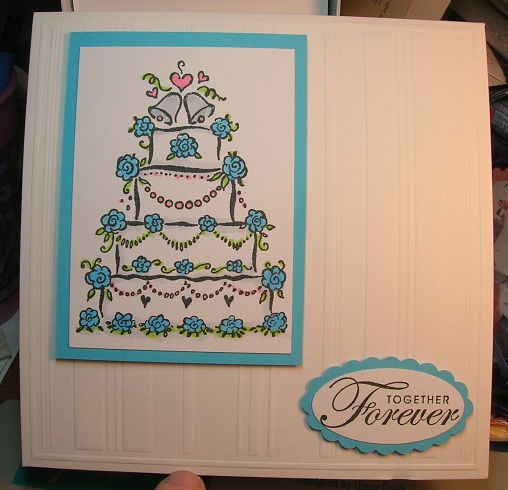 I did a pop up wedding card This is the pop up die from Stampin Up I 