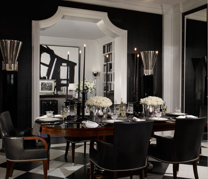 Ralph Lauren Black Dining Room