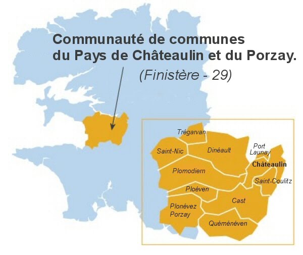 Carte du Pays de Châteaulin et du Porzay