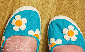 The shoes that inspired the colour scheme for the Tag a Bag Gift Bag Baggie Book with Flower Shop Stamped Decoration by Stampin' Up! Demonstrator Bekka Prideaux for her team meeting - find out more about it here - there is a tutorial on its way too!