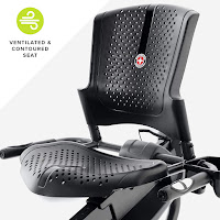 Schwinn Fitness 230 Recumbent Bike's ventilated seat & backrest, image