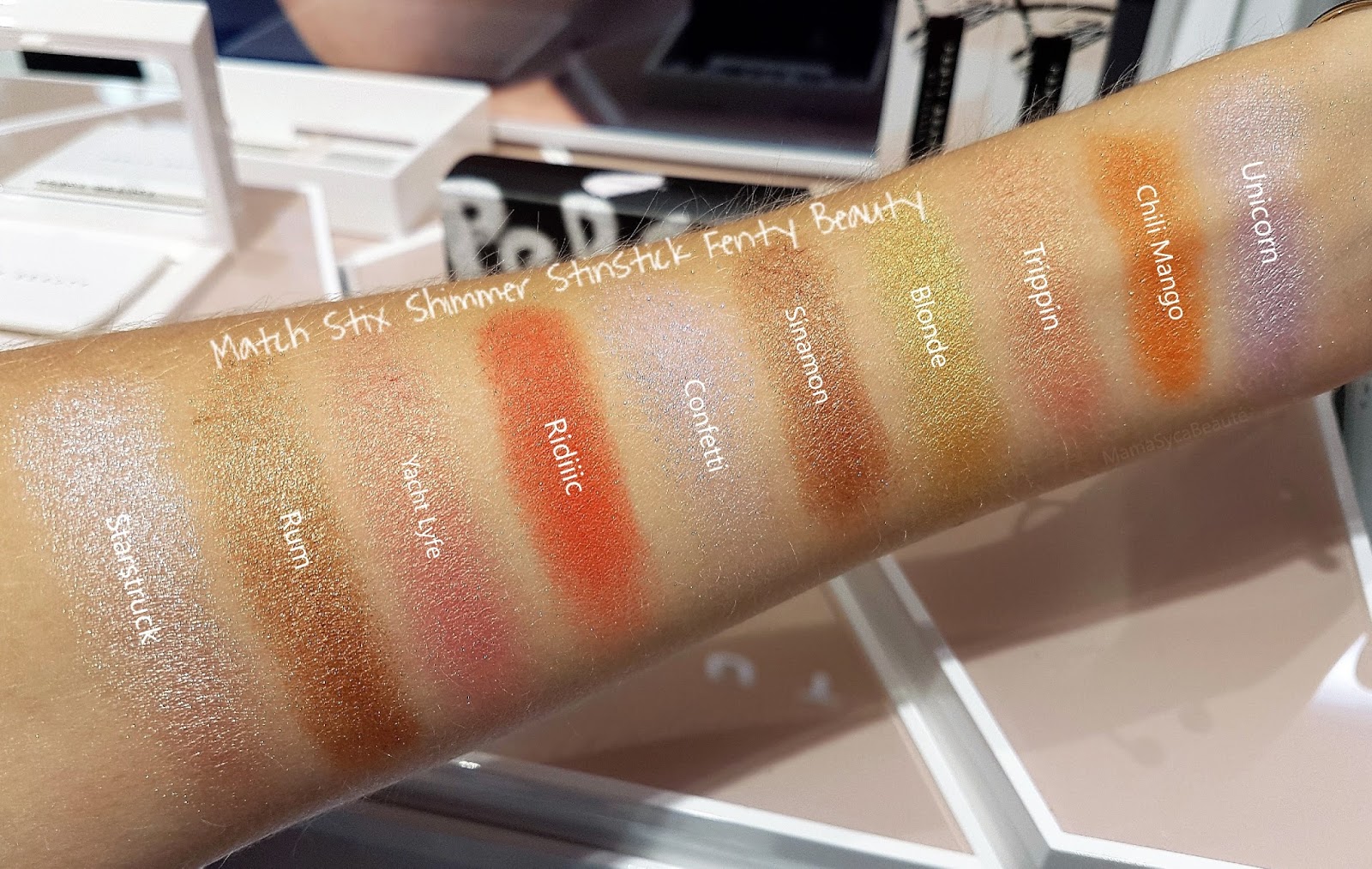 revue-fenty-beauty-match-stix-swatch_sephora_code_promo_mama_syca_beaute