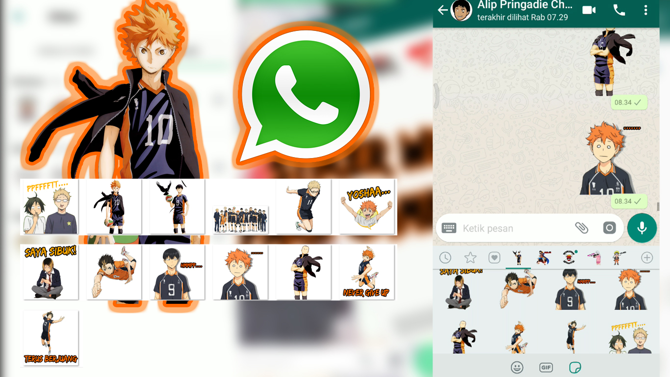 Download Png Stiker Whatsapp Anime Haikyuu