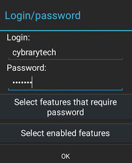 enter username password ip webcam