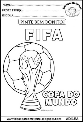 Copa Mundial de 2022,desenhos para colorir