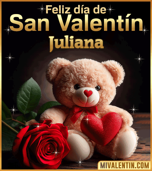 Peluche de Feliz día de San Valentin Juliana