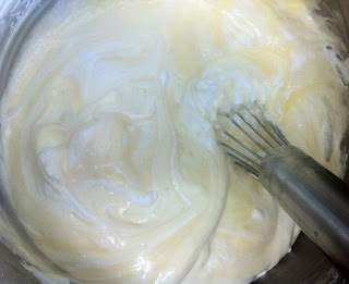 Folding the Meringue into the Cake Batter