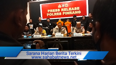 Press Release Kapolres Pinrang; 11 Kasus  curat, curas dan curanmor Operasi Sikat Lipu 2023