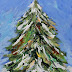 Christmas Tree 2012, Contemporary Paintings by Arizona Artist Amy Whitehouse