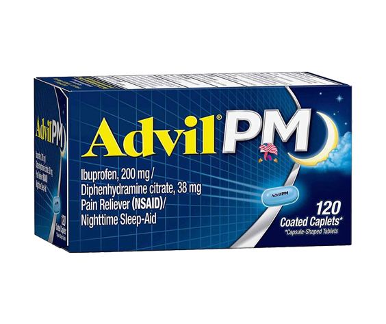 Viên giảm đau và hỗ trợ ngủ ngon Advil PM 200mg 120 viên