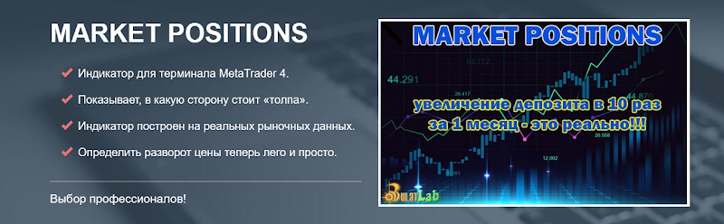 Новинка. Индикатор позиций трейдеров «Market Positions» (для терминала MT4).