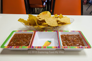 Tortilla Chips with Mild and Spicy Salsas