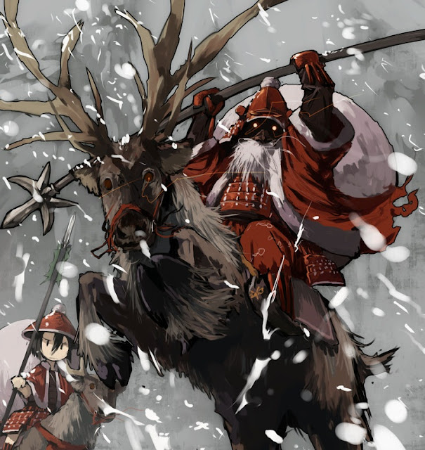 samurai Santa Claus, anime Santa Claus, Santa Claus