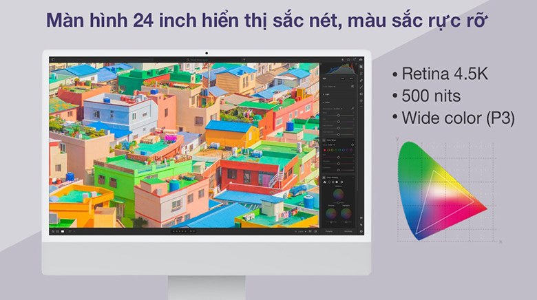 Máy tính để bàn Apple iMac M1 2021 7GPU 256GB Z13K0005P (Apple M1/16GB RAM/256GB SSD/24